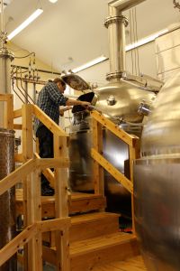 Caledonia Spirit's Tanks and Ryan, one of the distillers
